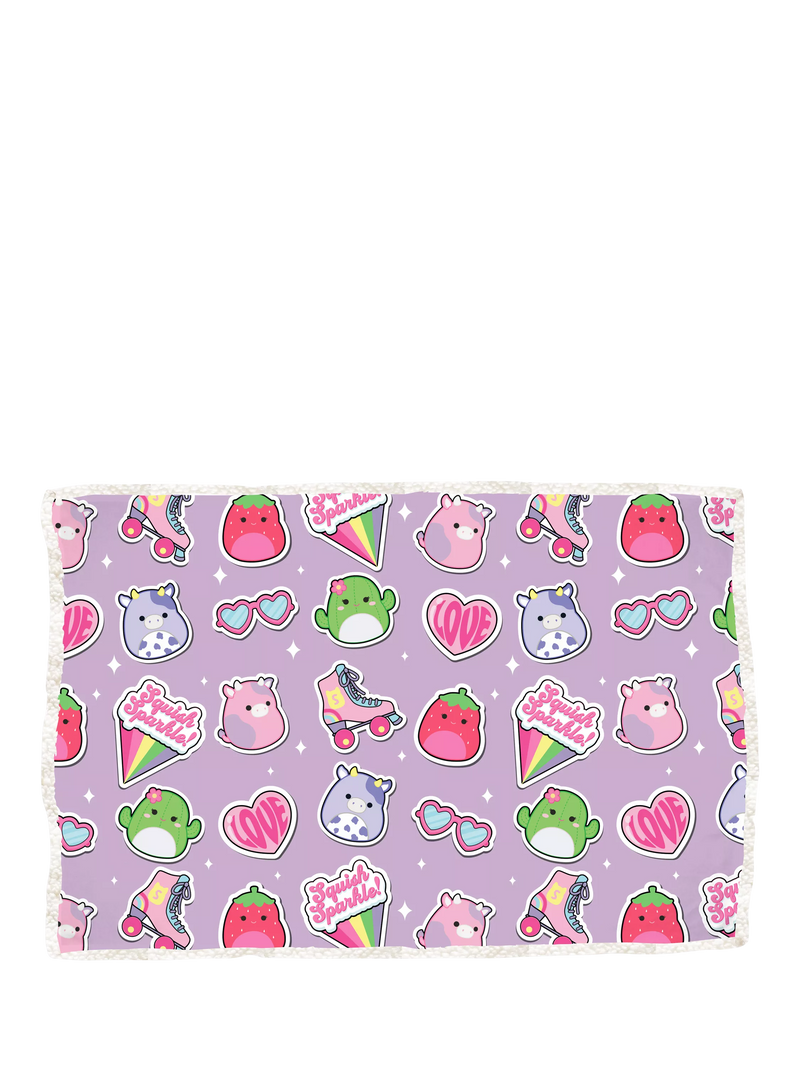 Squishmallows sherpa fleece blanket 150x100cm, imported from the UK