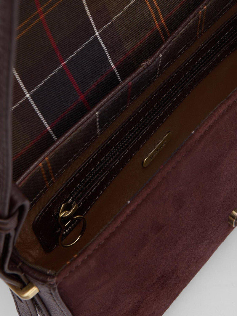Barbour suede and leather crossbody bag medium - British product