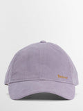 Barbour Oakley Corduroy Baseball Cap in Heather Mist, UK version