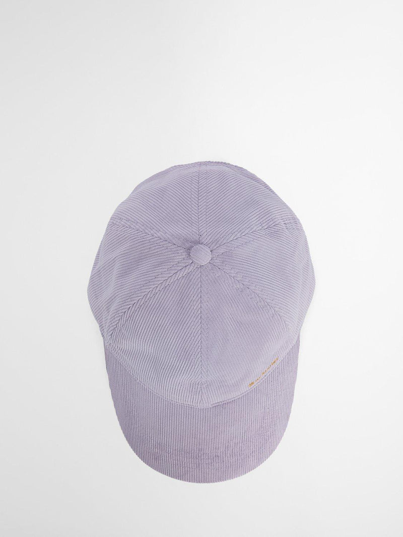 Barbour Oakley Corduroy Baseball Cap in Heather Mist, UK version