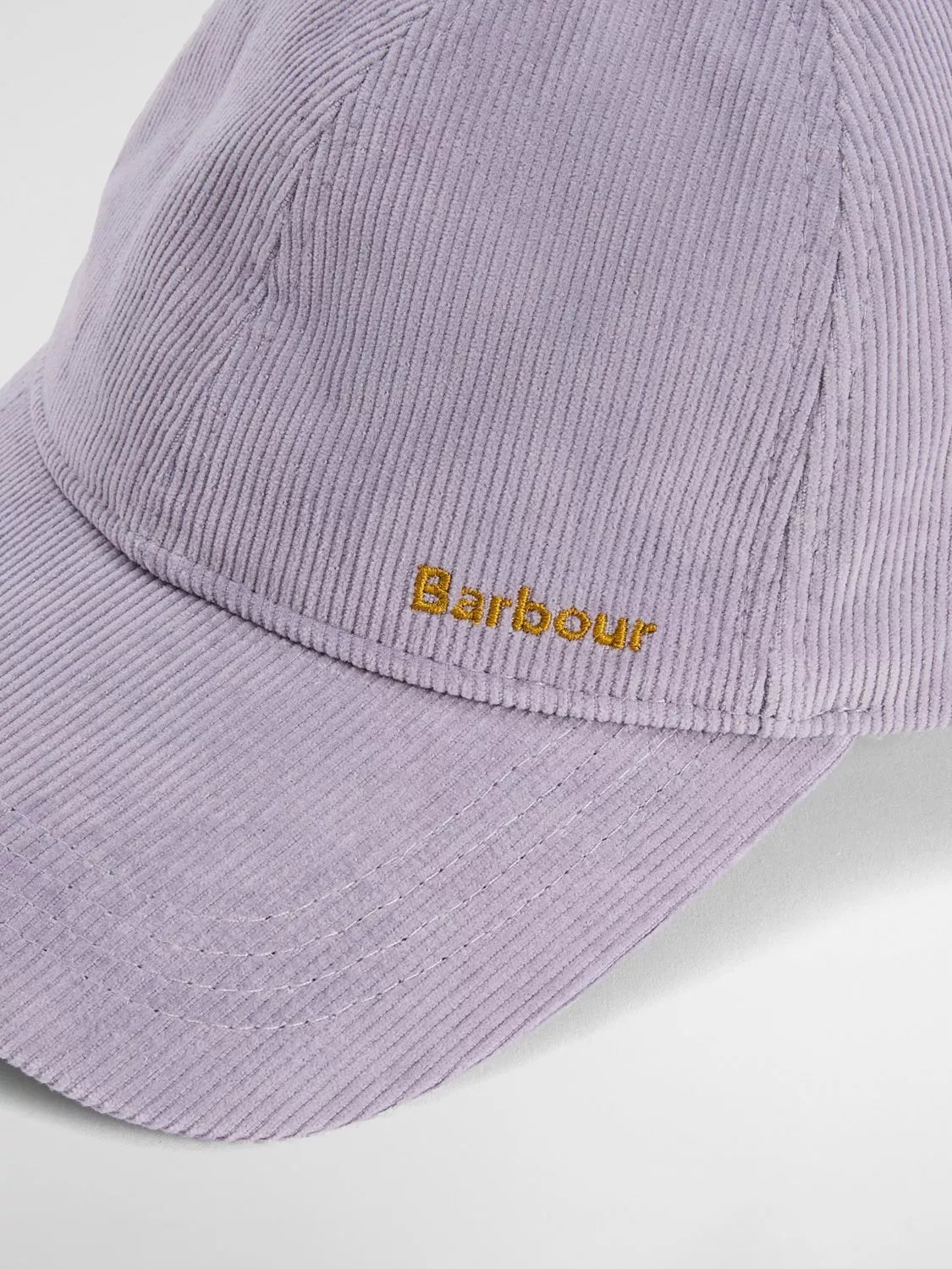 Barbour Oakley Corduroy Baseball Cap in Heather Mist, UK version
