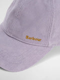 Barbour Oakley Corduroy Baseball Cap in Heather Mist, UK version