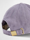 Barbour Oakley Corduroy Baseball Cap in Heather Mist, UK version
