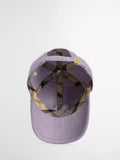 Barbour Oakley Corduroy Baseball Cap in Heather Mist, UK version