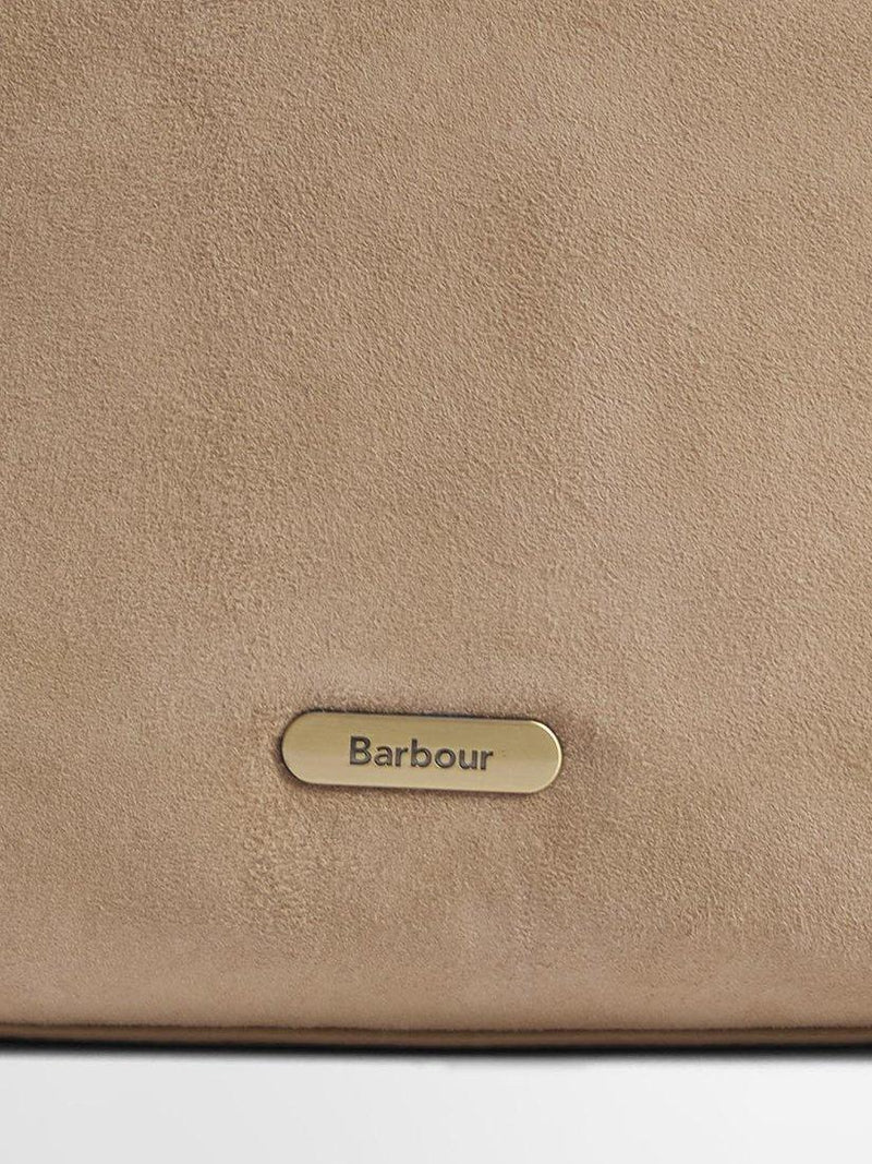 Barbour Cedar suede shoulder bag Sand (British brand)