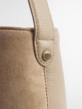 Barbour Cedar suede shoulder bag Sand (British brand)