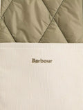Barbour Healy quilted tote bag Bleached Olive (British brand)