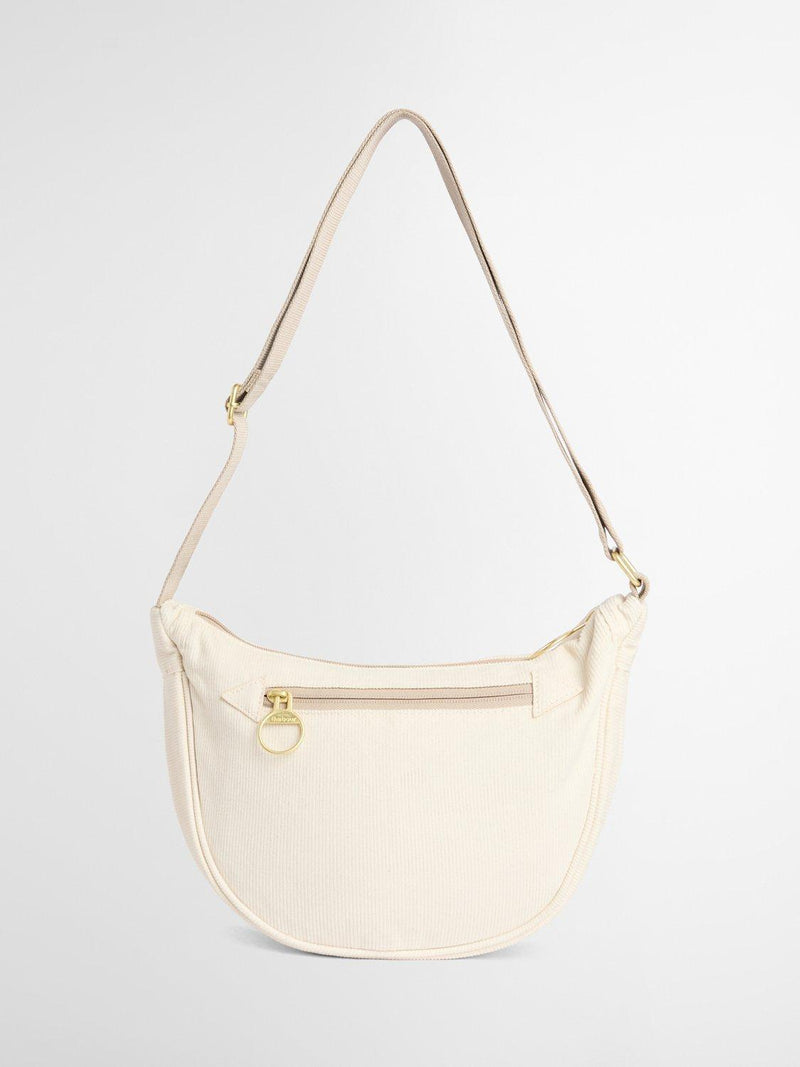 Barbour Mia Sling Bag white cotton shoulder strap - British product