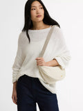 Barbour Mia Sling Bag white cotton shoulder strap - British product