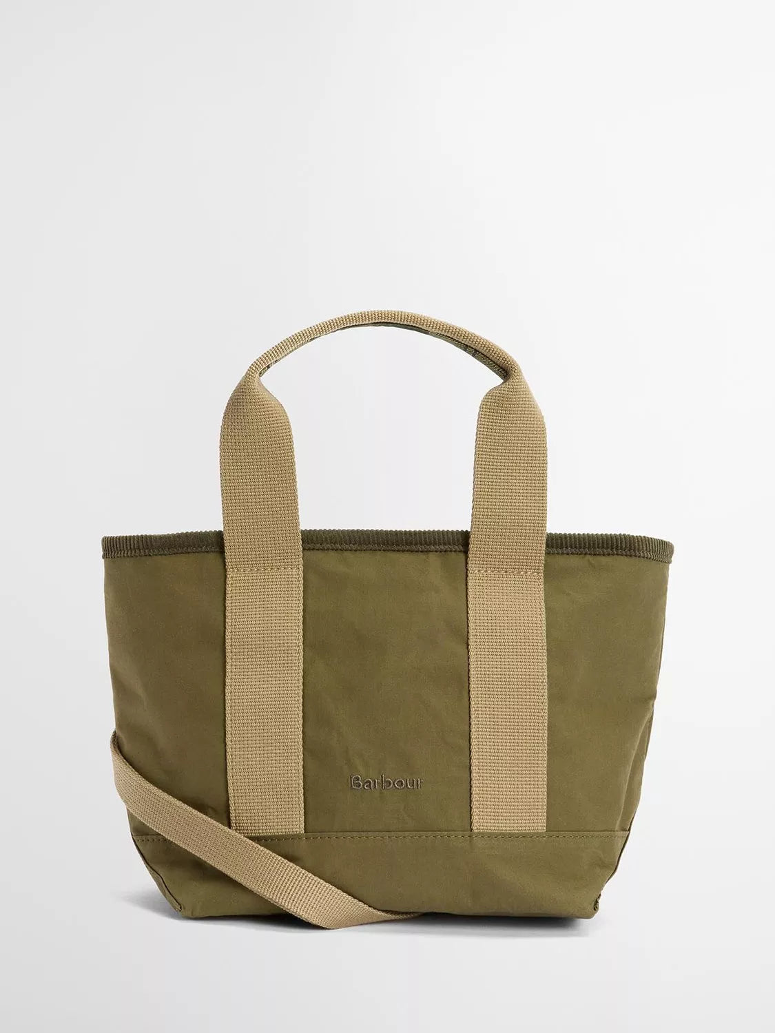 Barbour Mya Mini Cotton Tote Bag Dusky Green, UK version