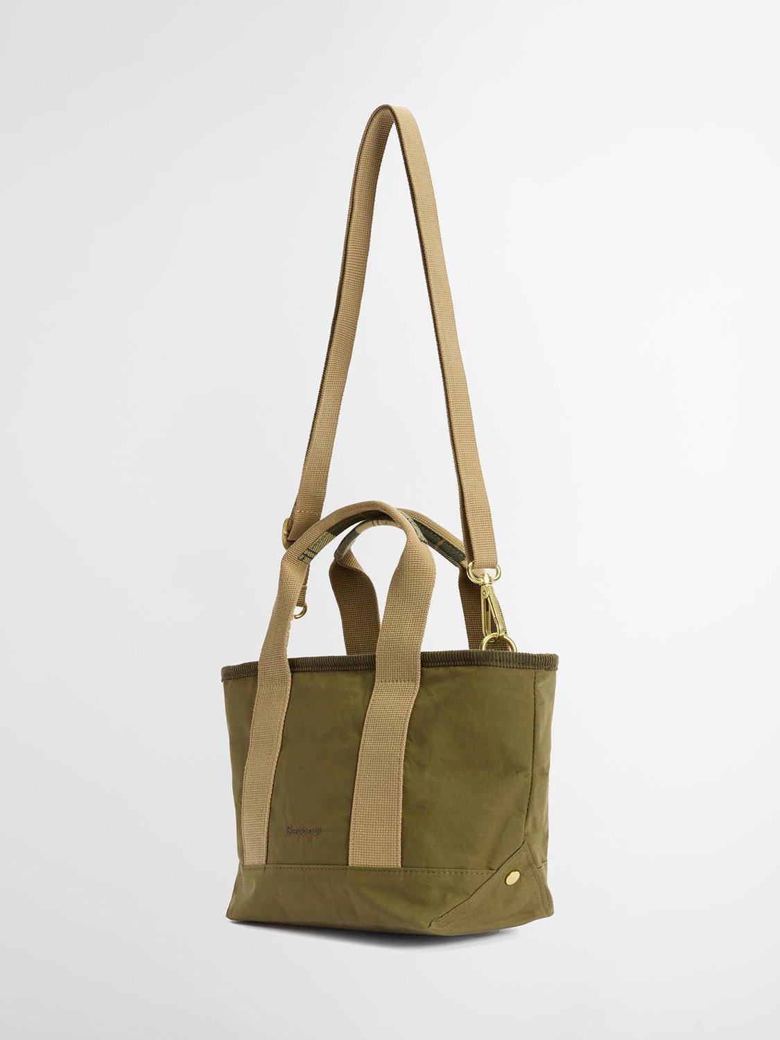 Barbour Mya Mini Cotton Tote Bag Dusky Green, UK version