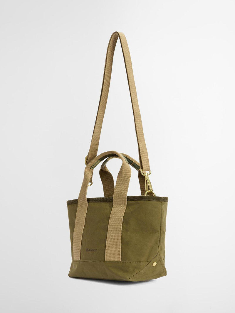Barbour Mya Mini Cotton Tote Bag Dusky Green, UK version