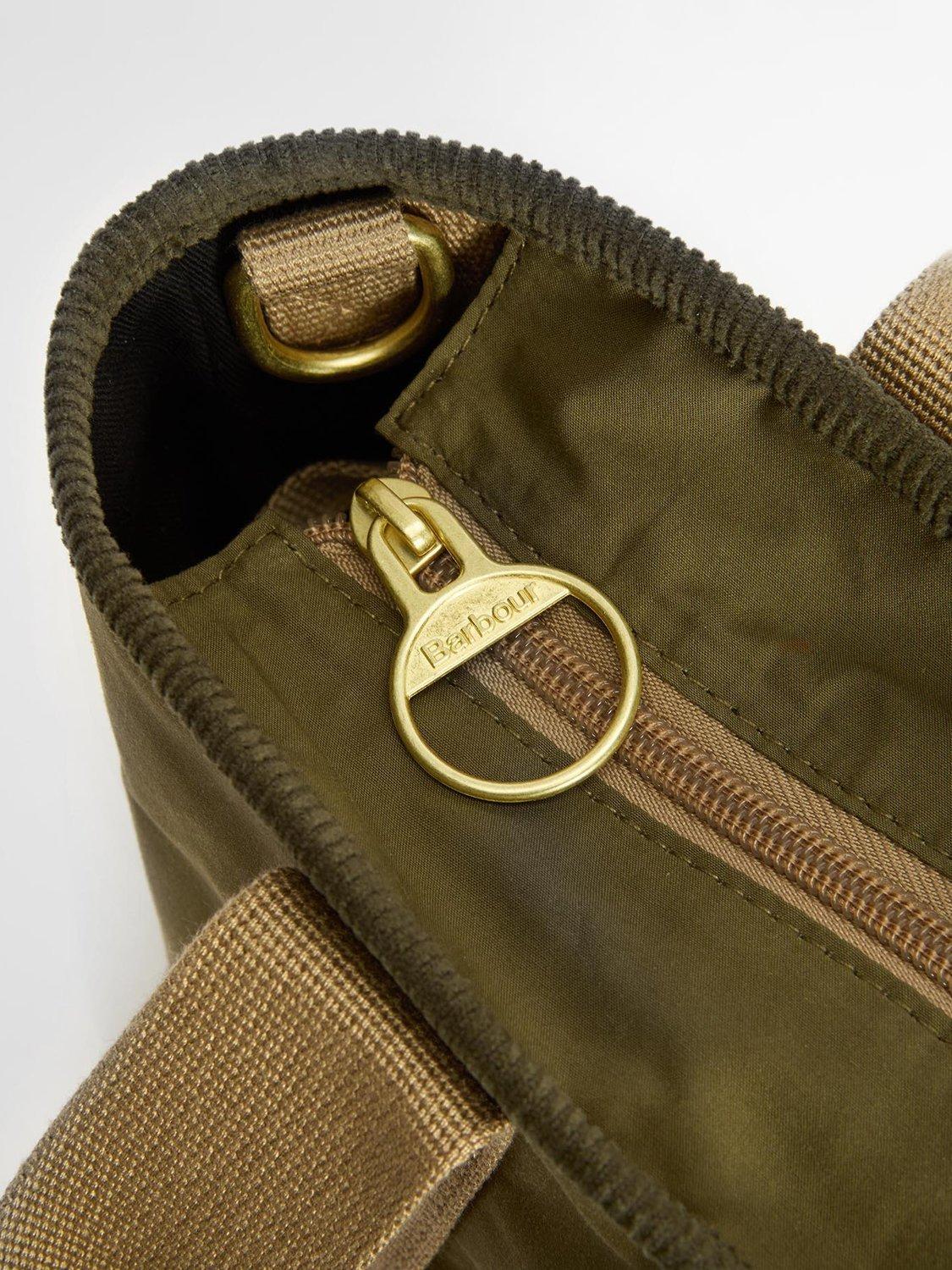 Barbour Mya Mini Cotton Tote Bag Dusky Green, UK version