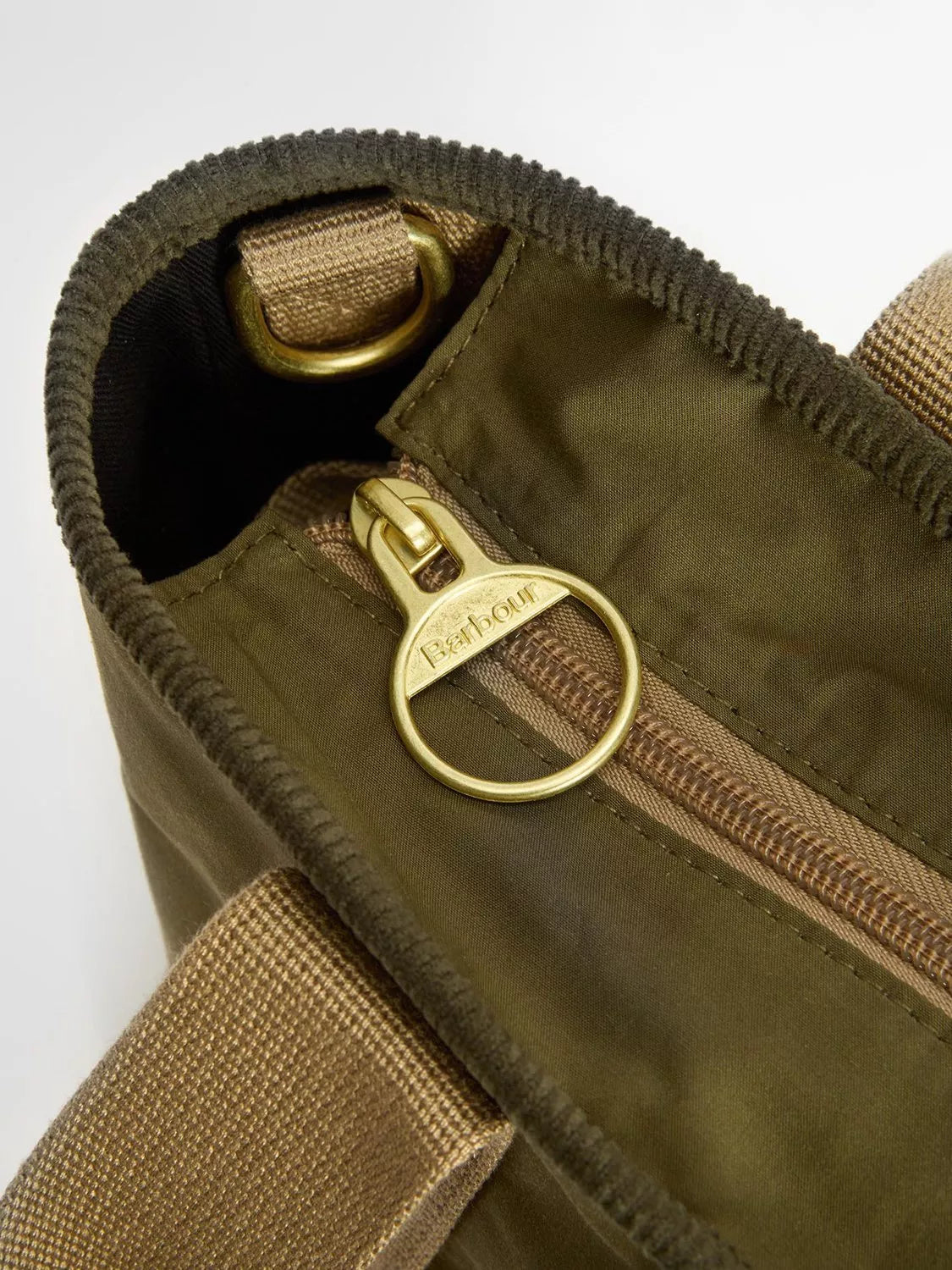 Barbour Mya Mini Cotton Tote Bag Dusky Green, UK version