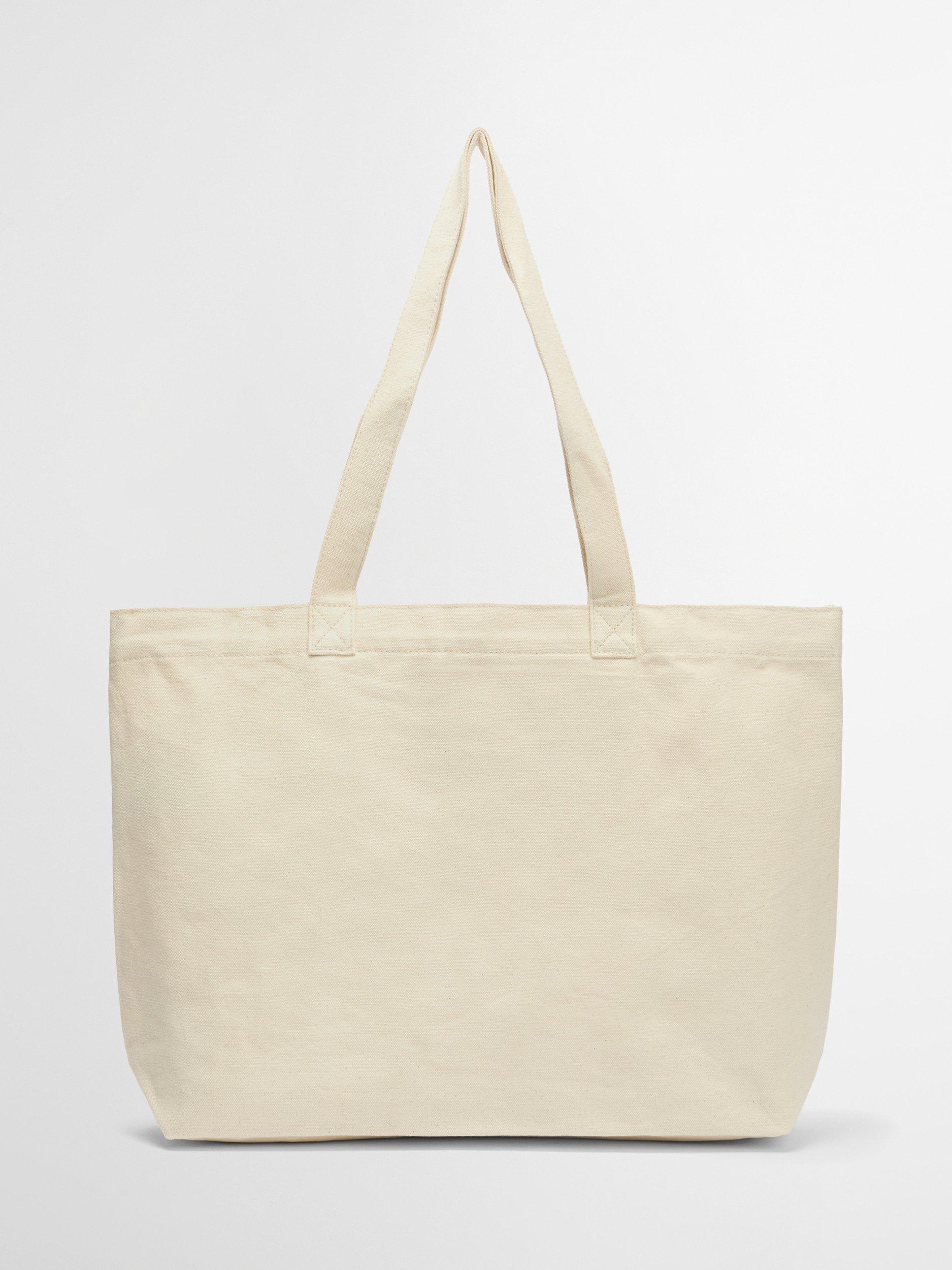Barbour Varsity Logo Tote Bag red cotton bag, imported from the UK