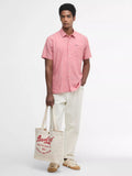 Barbour Varsity Logo Tote Bag red cotton bag, imported from the UK