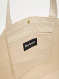 Barbour Varsity Logo Tote Bag red cotton bag, imported from the UK