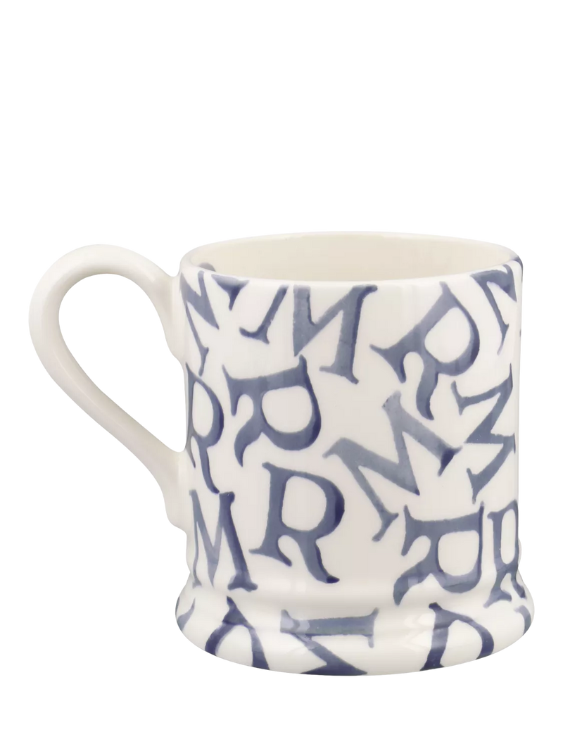 Emma Bridgewater blue half pint mug 300ml - British product