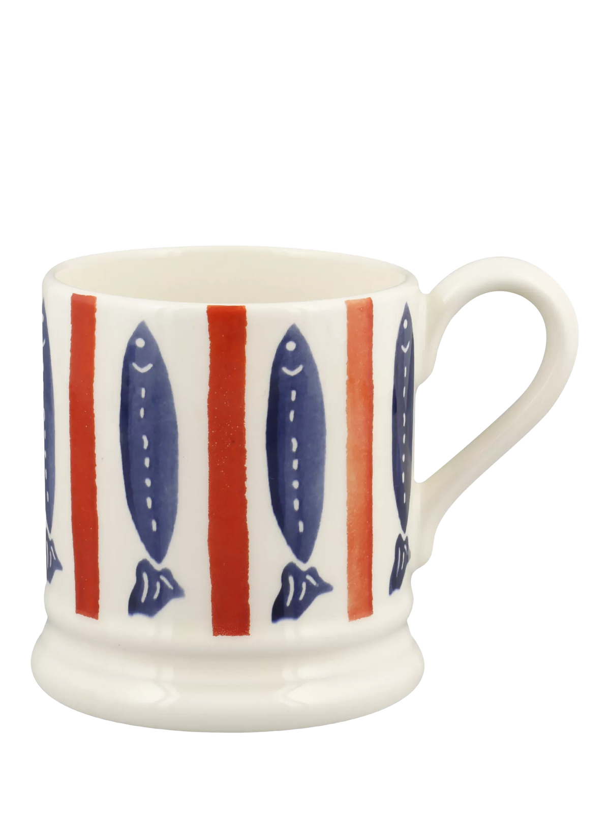 Emma Bridgewater Seafood Stripe earthenware mug 300ml, UK version