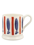 Emma Bridgewater Seafood Stripe earthenware mug 300ml, UK version