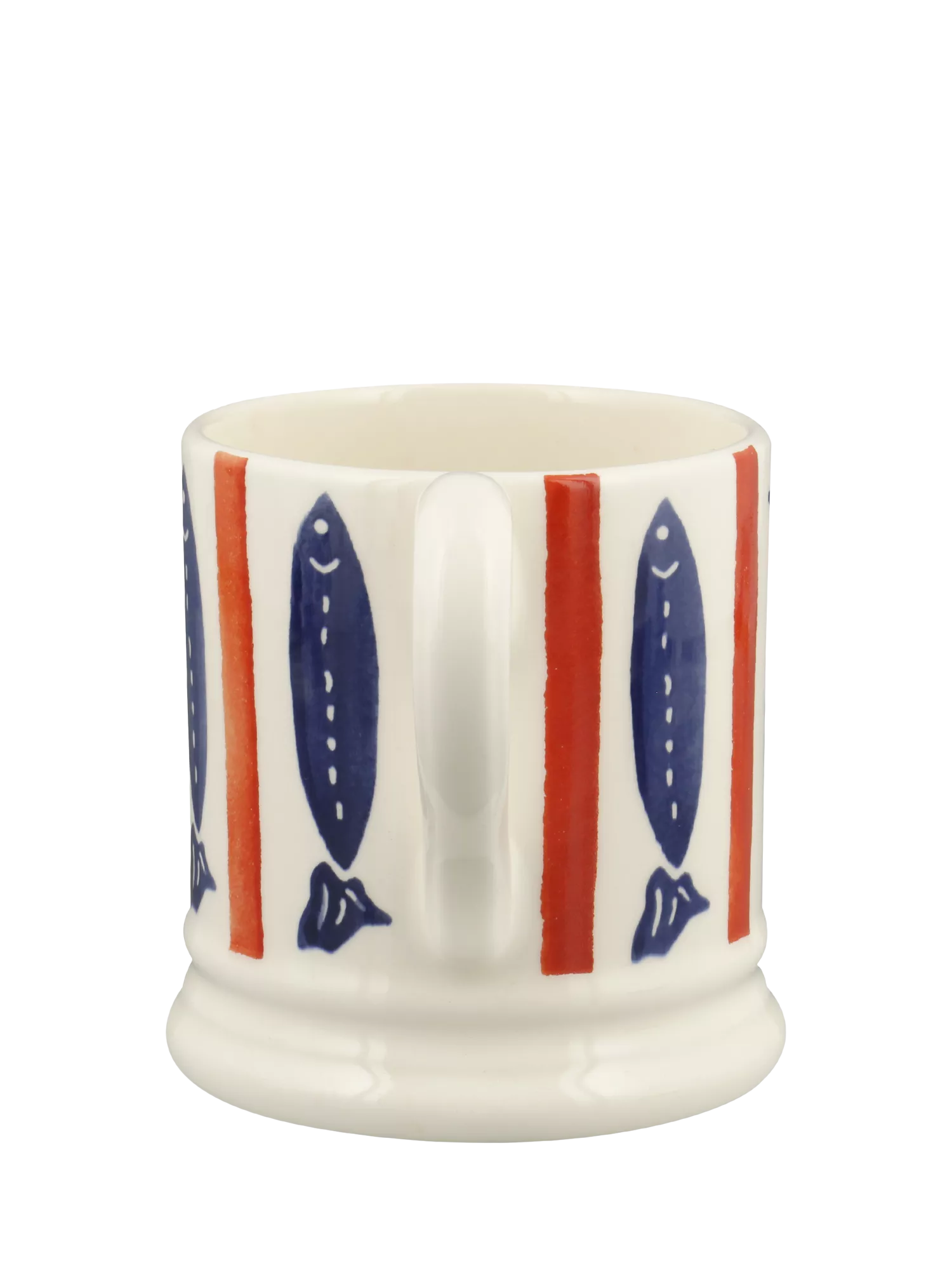 Emma Bridgewater Seafood Stripe earthenware mug 300ml, UK version