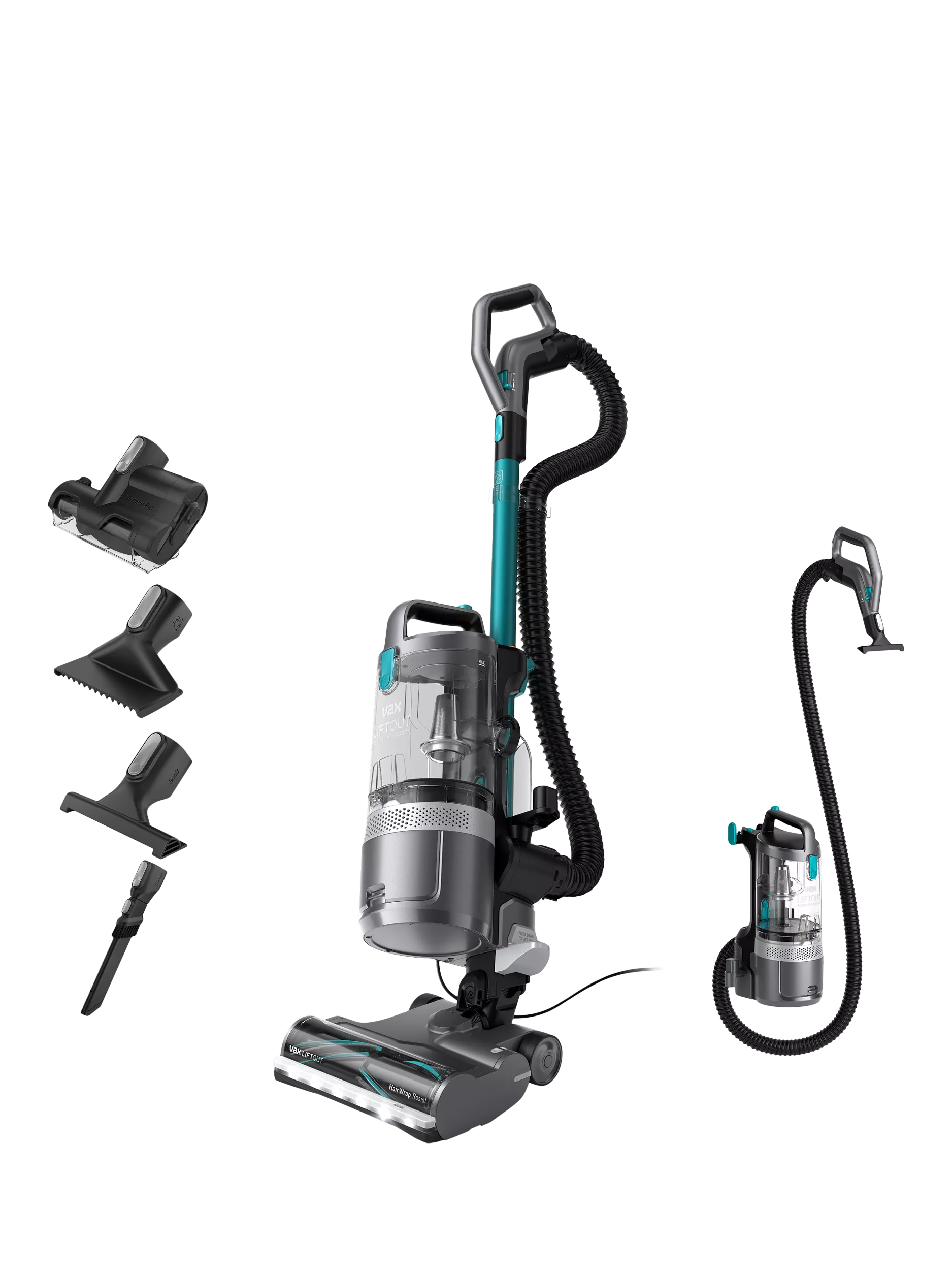 Vax LiftOut Reach pet vacuum cleaner graphite teal - British product