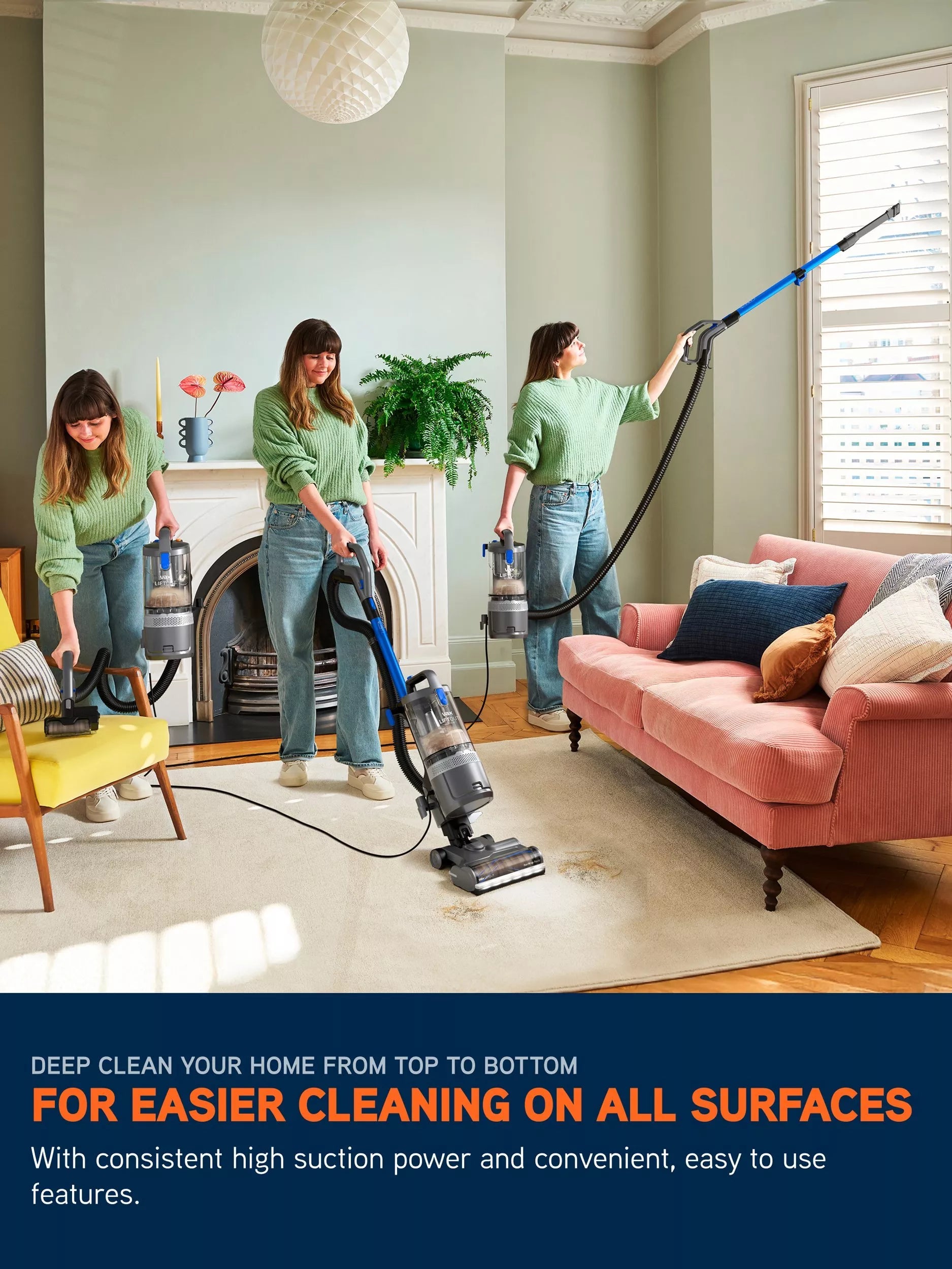 Vax LiftOut Reach Pet vacuum cleaner Graphite Blue - British product