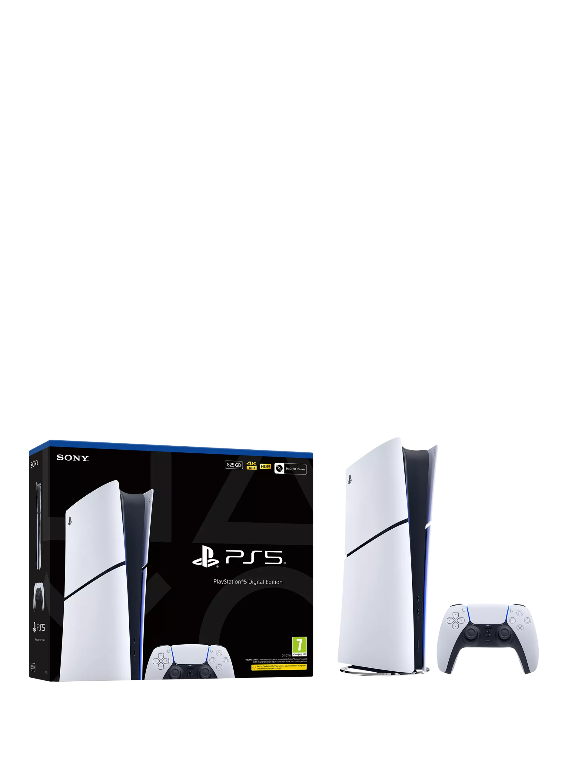 Sony PlayStation 5 Digital Edition slim console 825GB, UK version