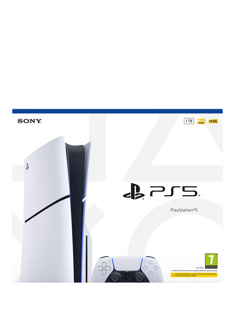 Sony PS5 Slim console with DualSense controller 1TB, UK version