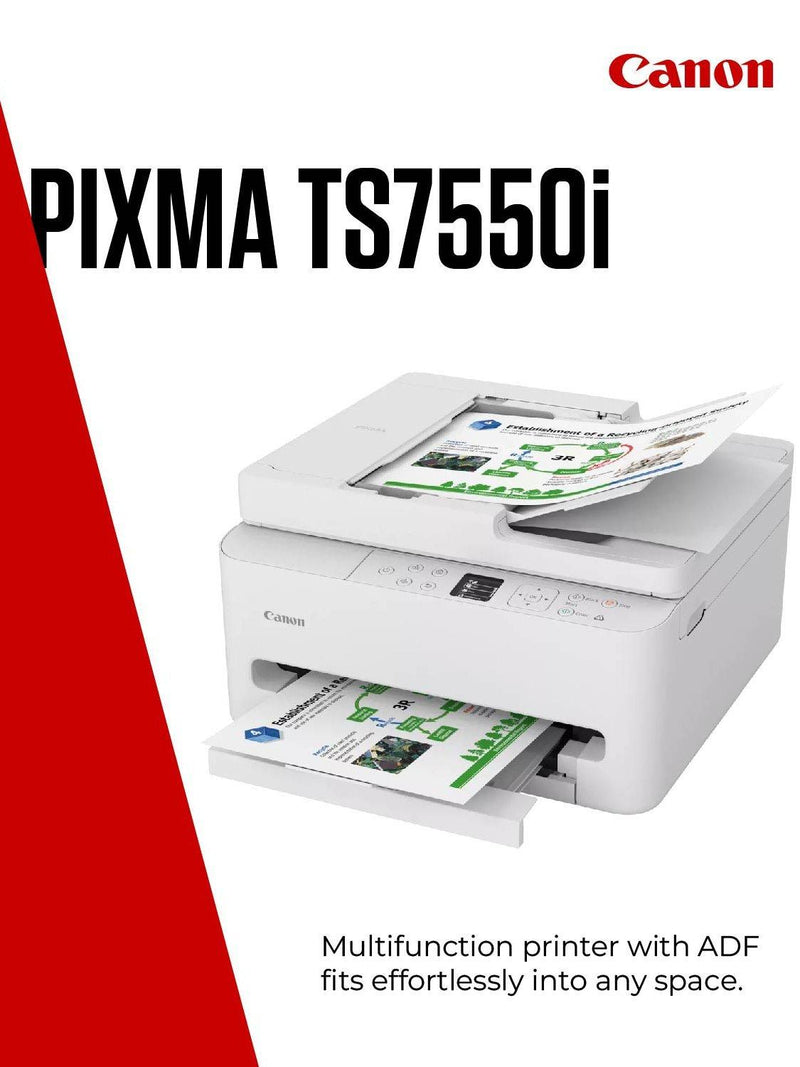 Canon PIXMA TS7550i wireless 3-in-1 inkjet printer - British product
