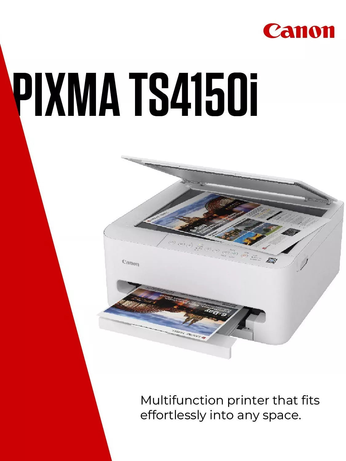 Canon PIXMA TS4150i all-in-one wireless printer white (British brand)