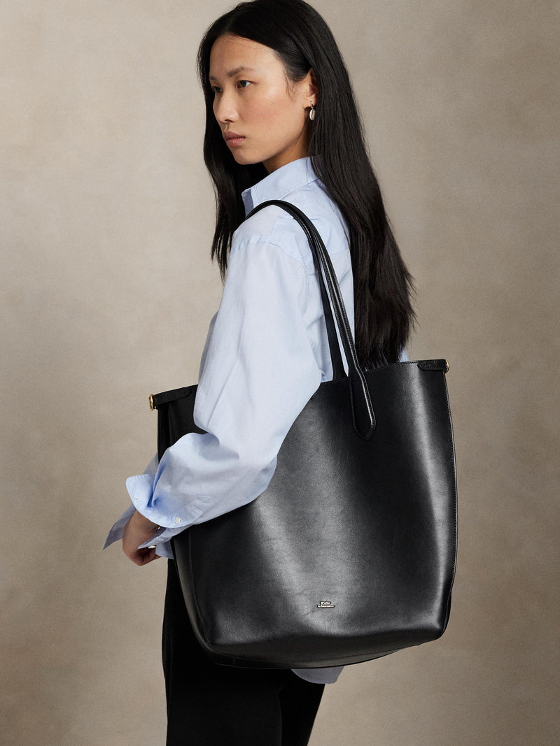 Ralph Lauren Bellport leather north south tote bag (British brand)