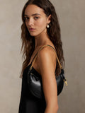 Ralph Lauren mini leather crossbody saddle bag - British product