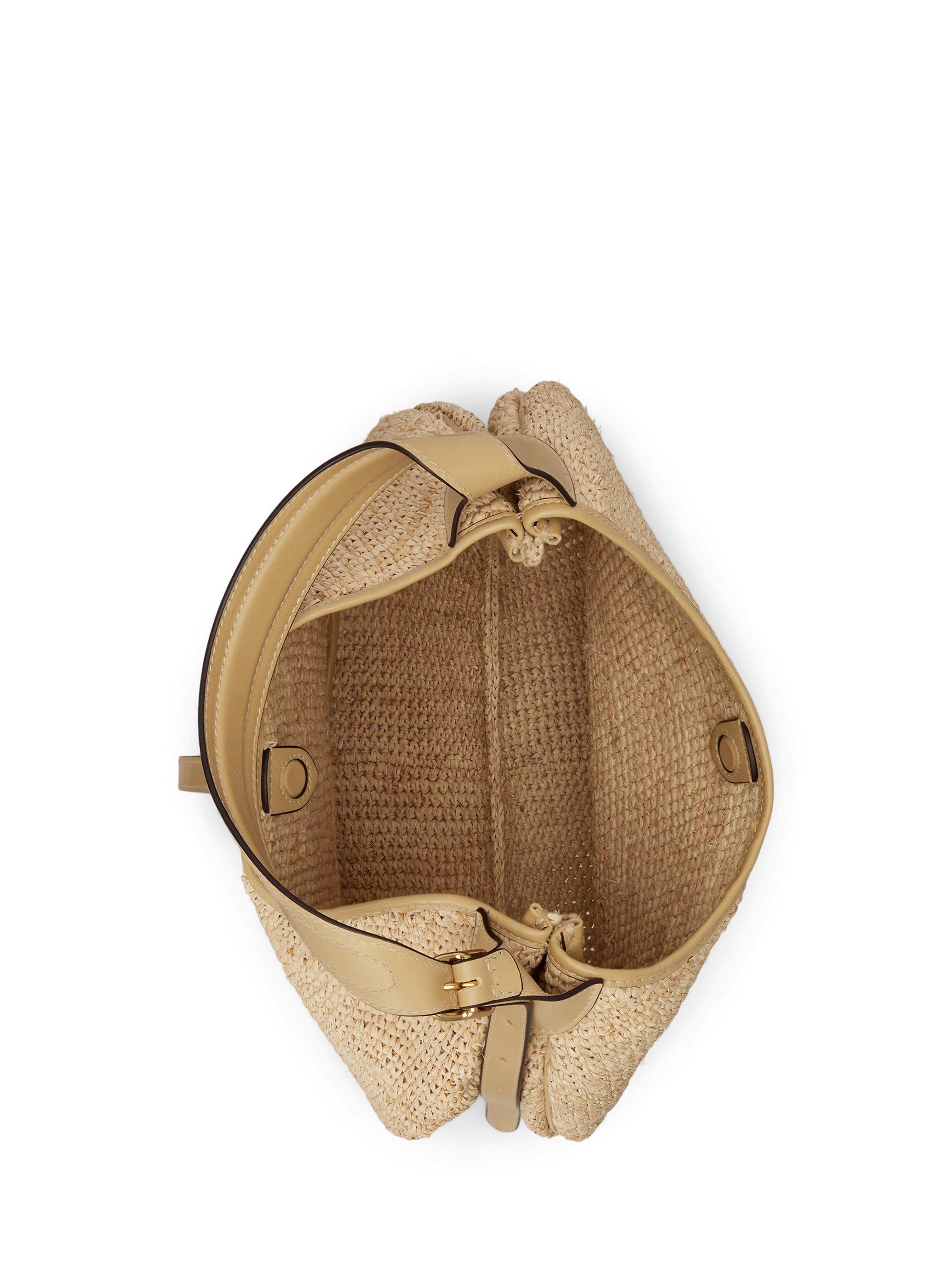 Ralph Lauren Polo ID raffia shoulder bag - British product