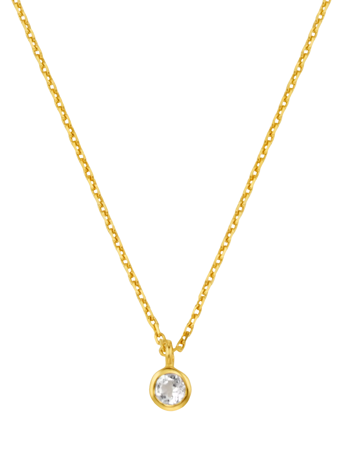 Orelia crystal pendant pale gold fine chain - British product