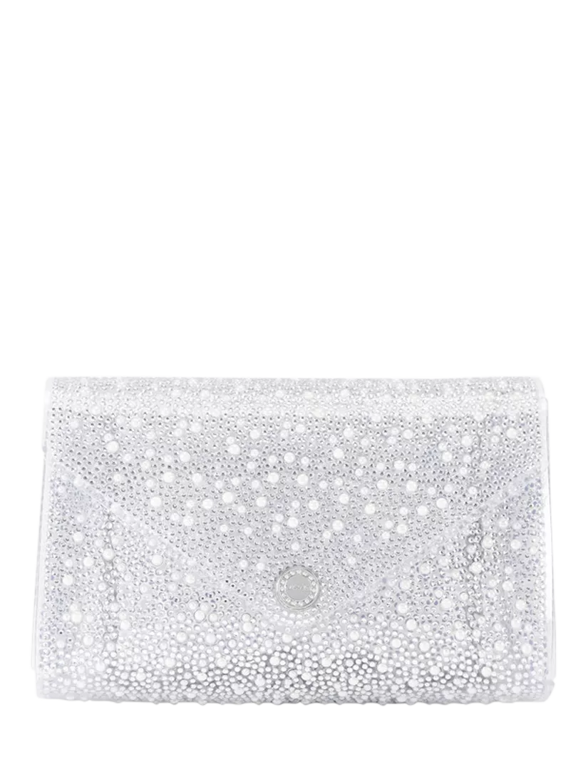 Carvela Positano Vinyl Embellished Clutch Bag