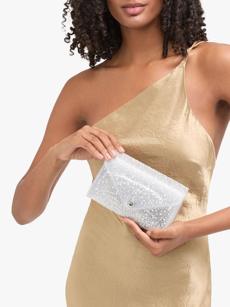 Carvela Positano crystal clutch bag 19cm, UK version