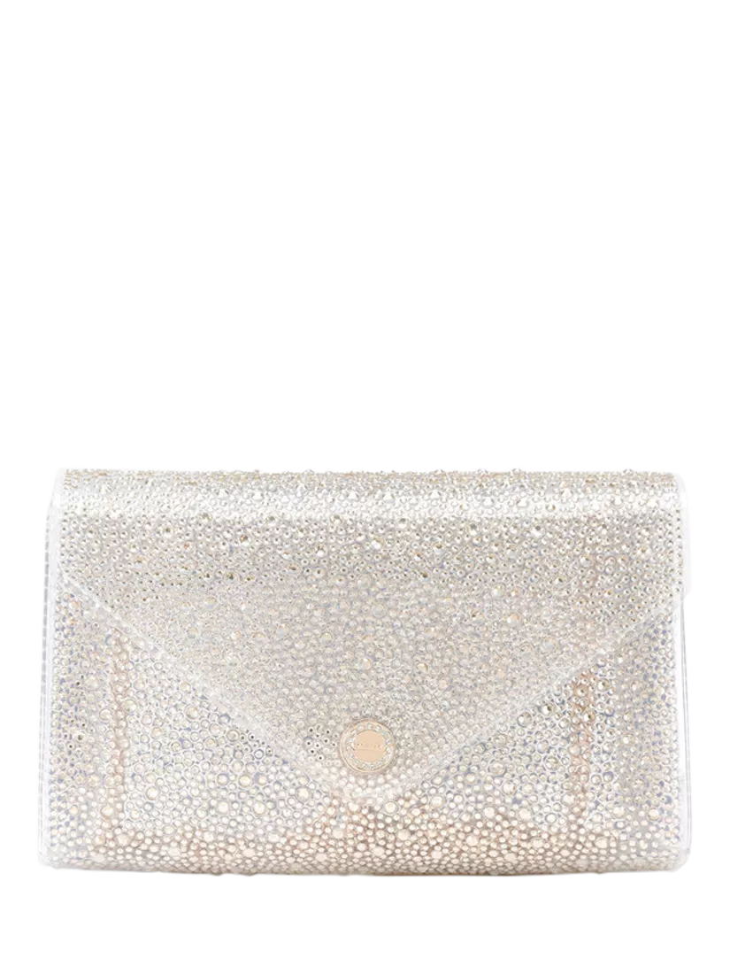 Carvela Positano Vinyl Embellished Clutch Bag