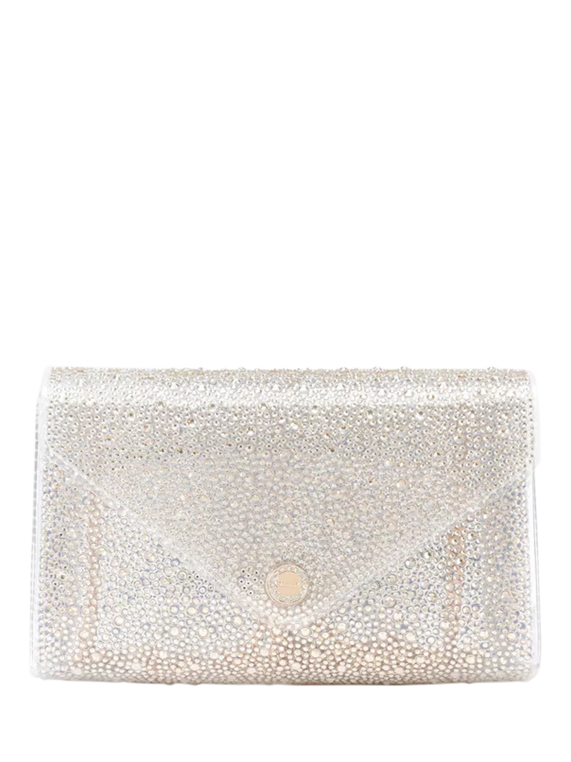 Carvela Positano Vinyl Embellished Clutch Bag