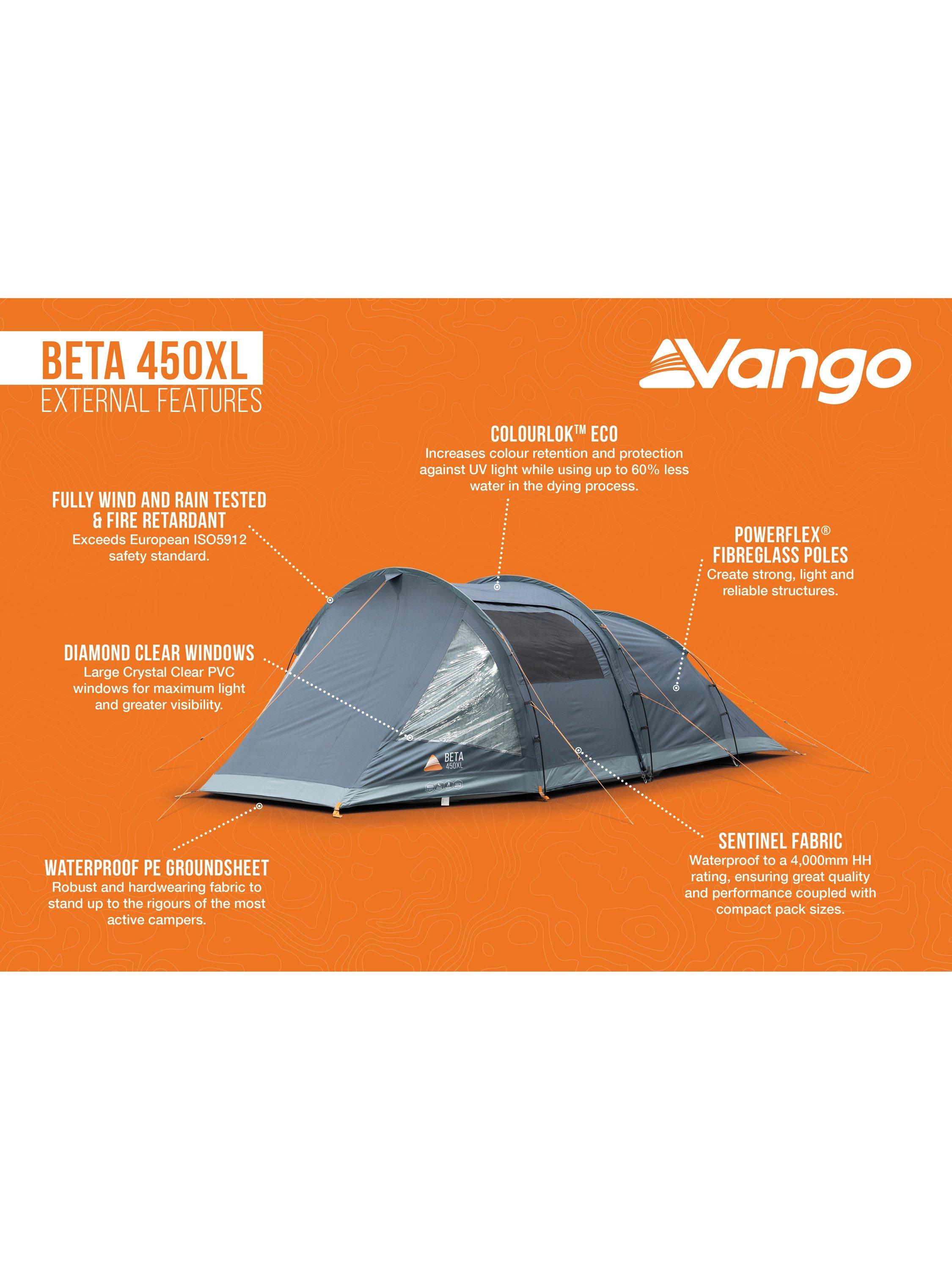 Vango Beta 450XL tunnel tent 3-person deep blue - British product
