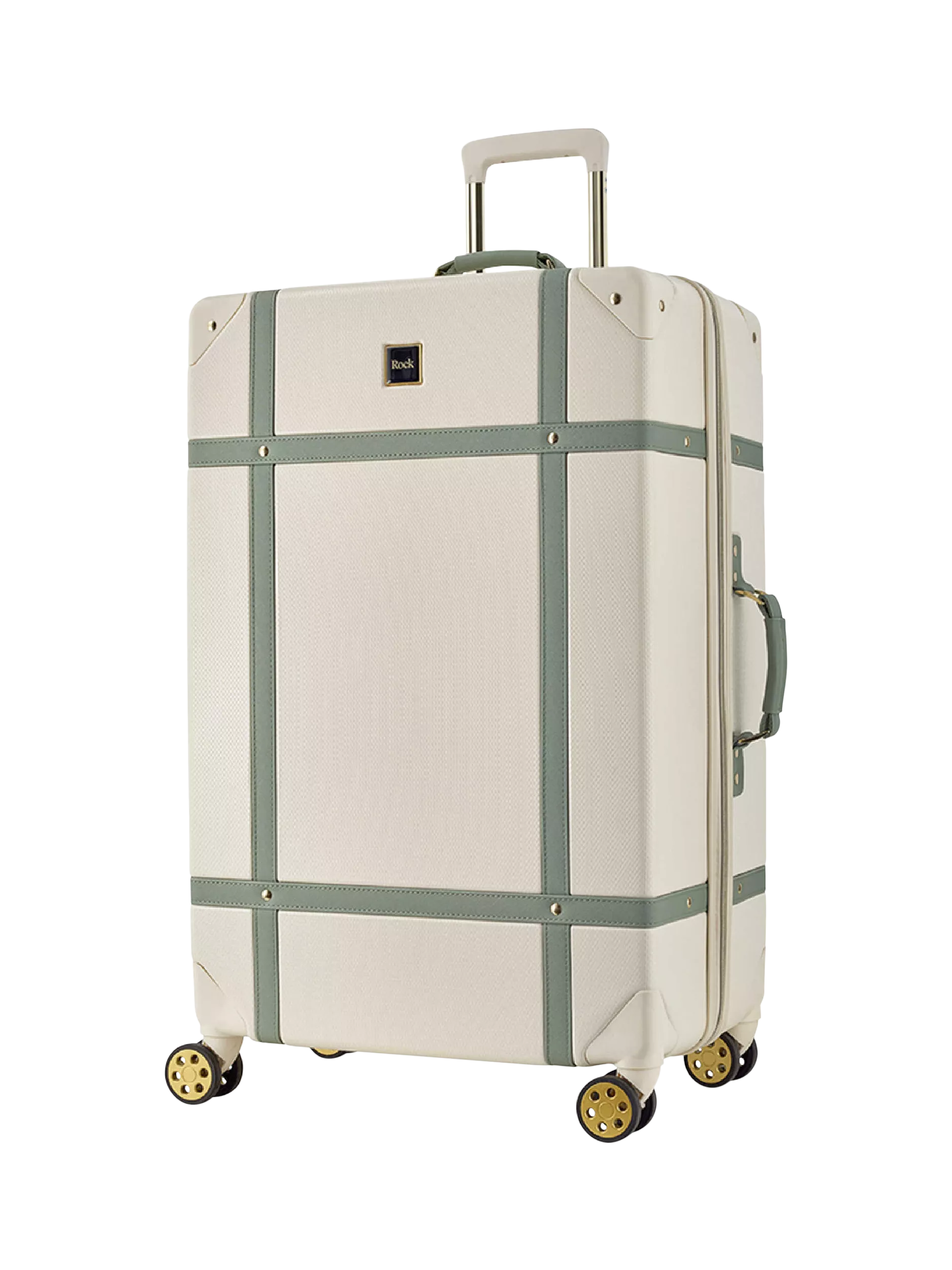 Rock Vintage 8-Wheel 78cm Large Hard-Sided Suitcase