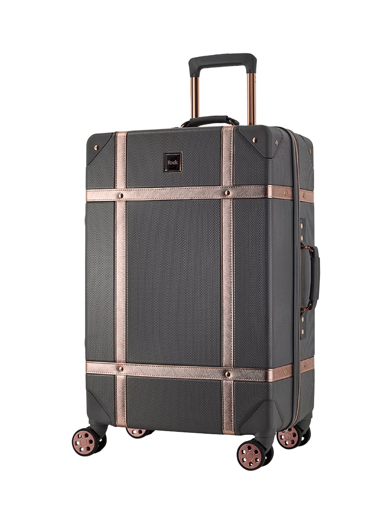 Rock Vintage 8-Wheel 68cm Medium Suitcase