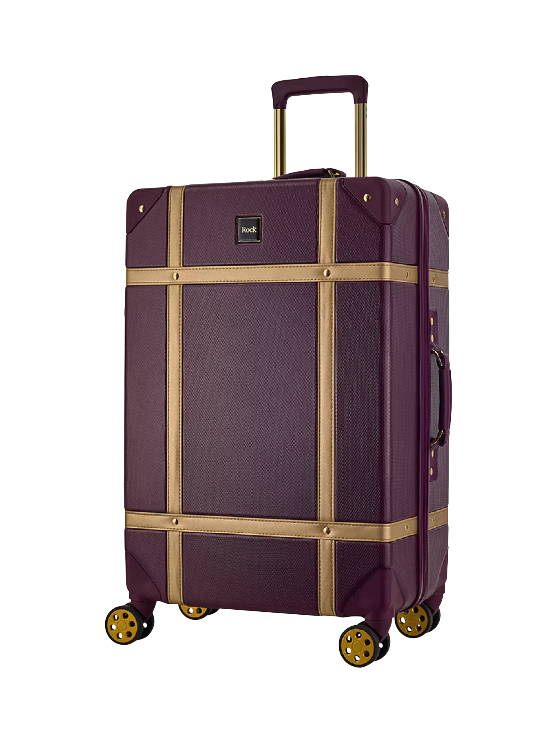 Rock Vintage 8-Wheel 68cm Medium Suitcase