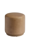 Pottery Barn Jake leather swivel stool taupe, imported from the UK