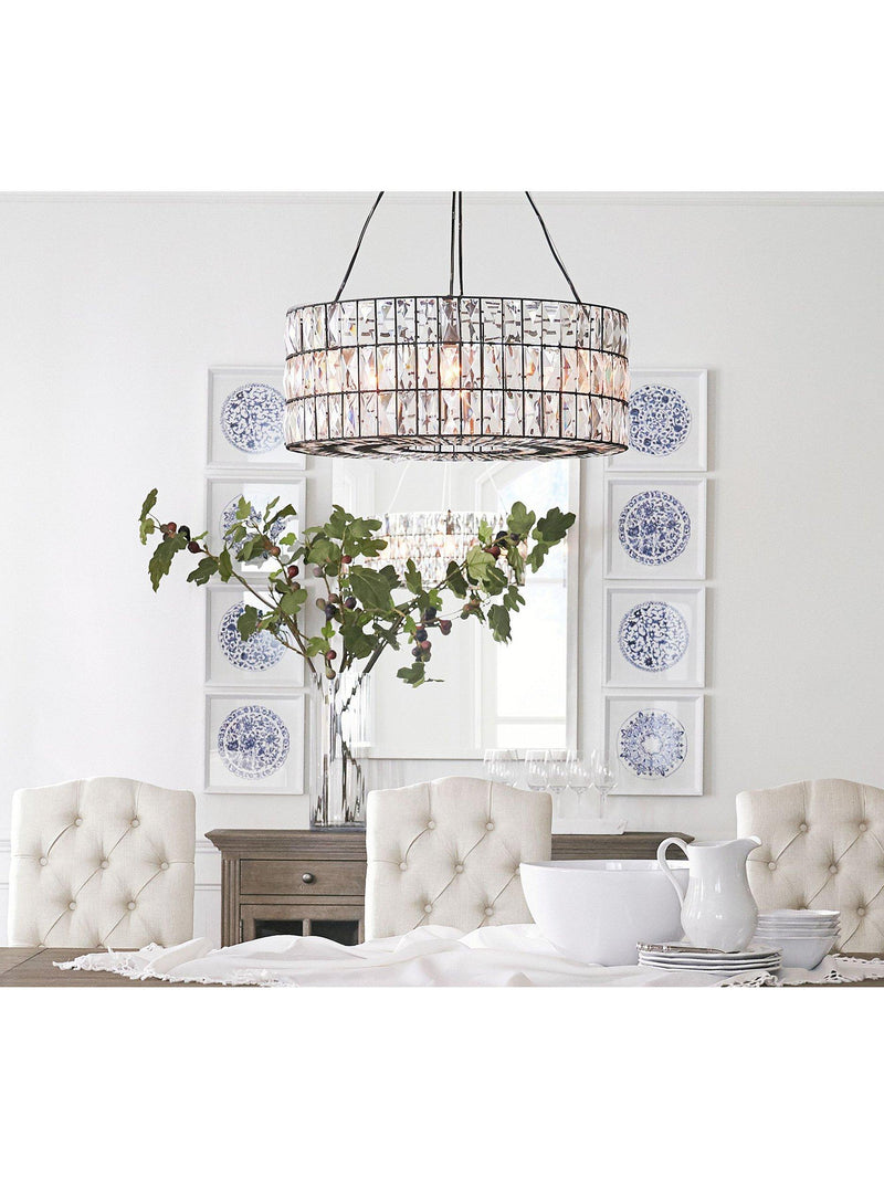 Pottery Barn Adeline bronze crystal chandelier (British brand)