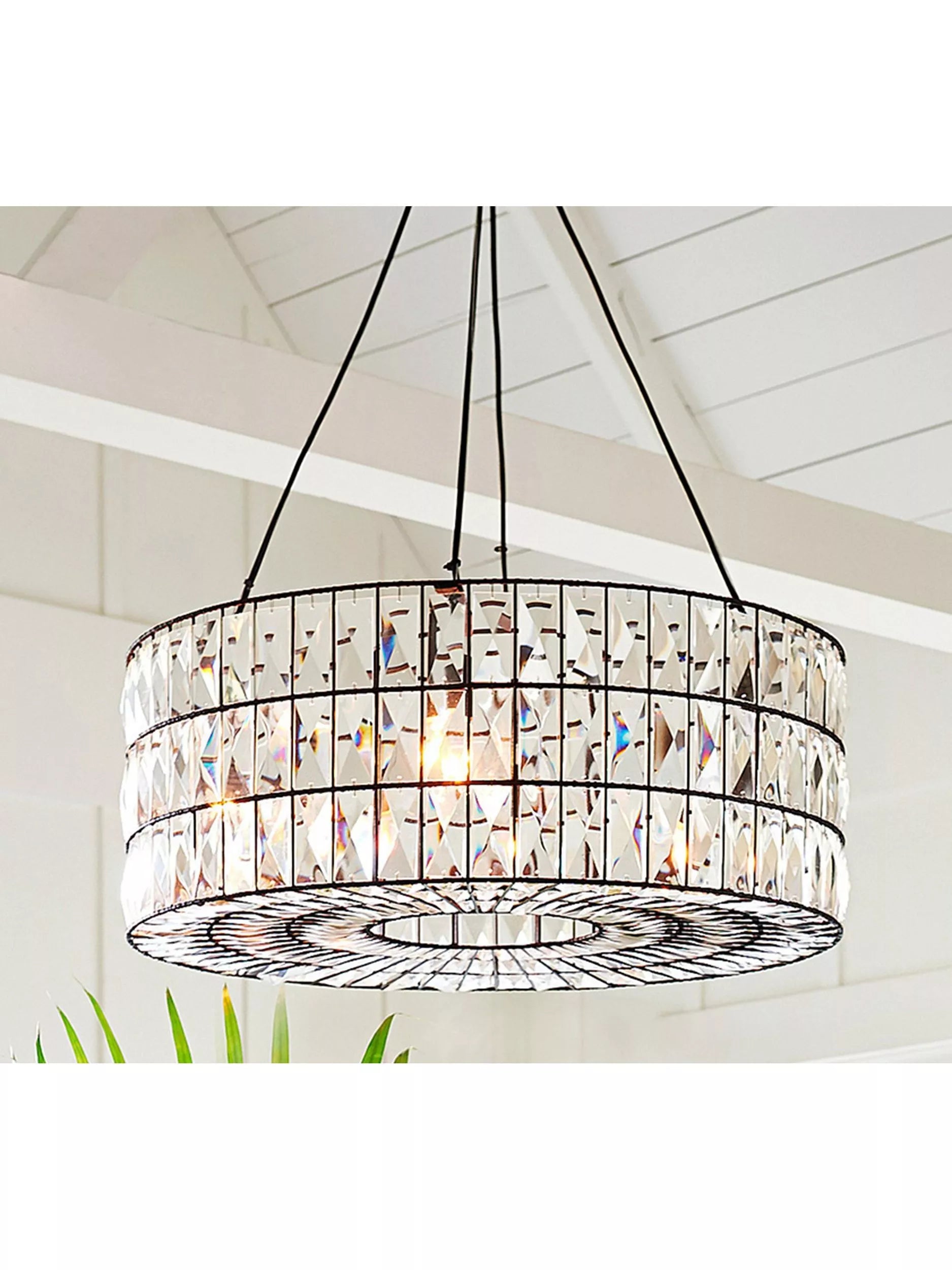 Pottery Barn Adeline bronze crystal chandelier (British brand)