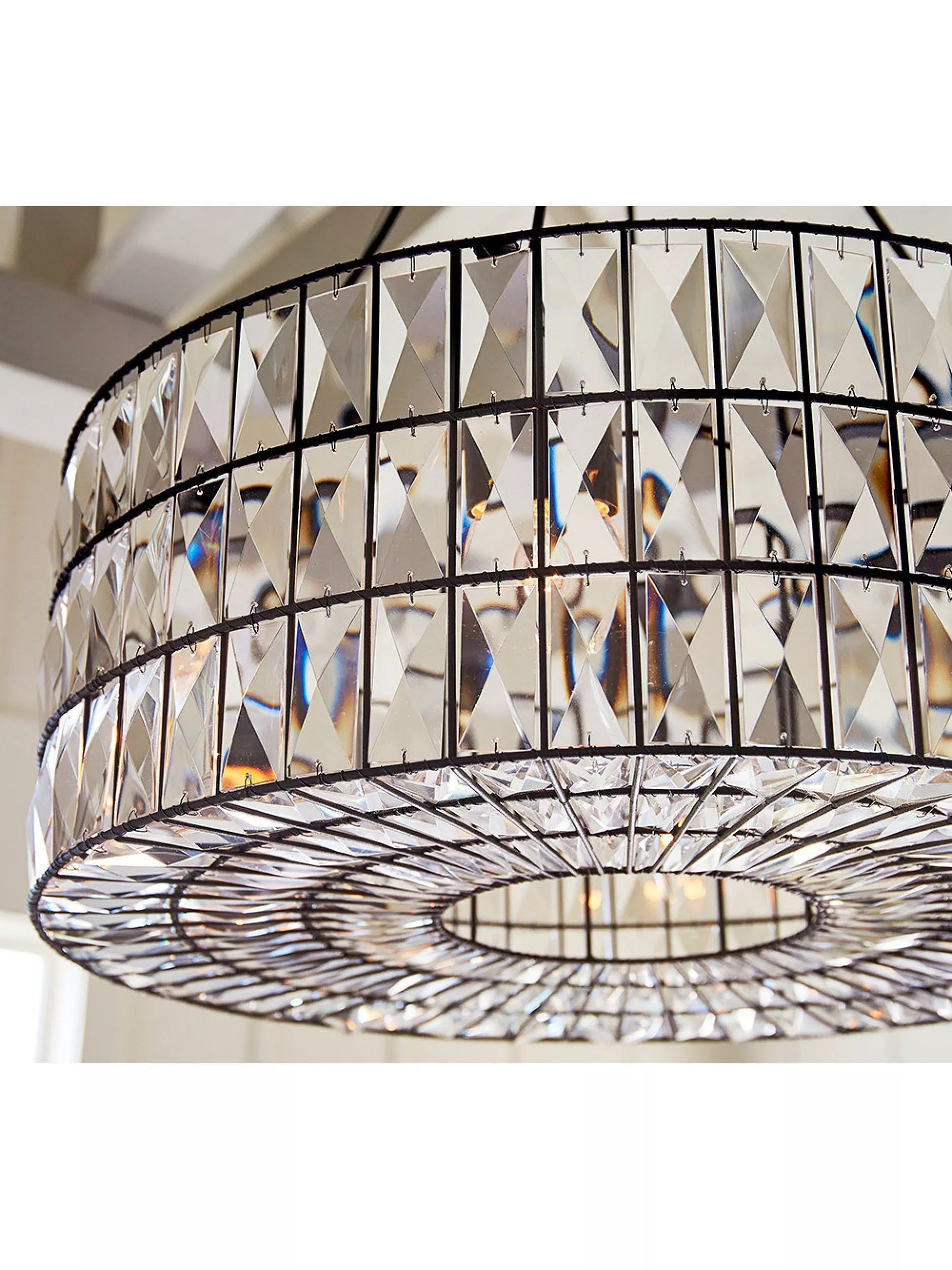 Pottery Barn Adeline bronze crystal chandelier (British brand)