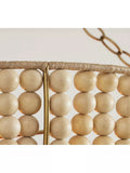 Pottery Barn Bristol bowl beaded wood chandelier 76cm - British product
