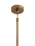Pottery Barn Florence large crystal chandelier vintage brass - British product