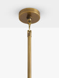 Pottery Barn Florence large crystal chandelier vintage brass - British product